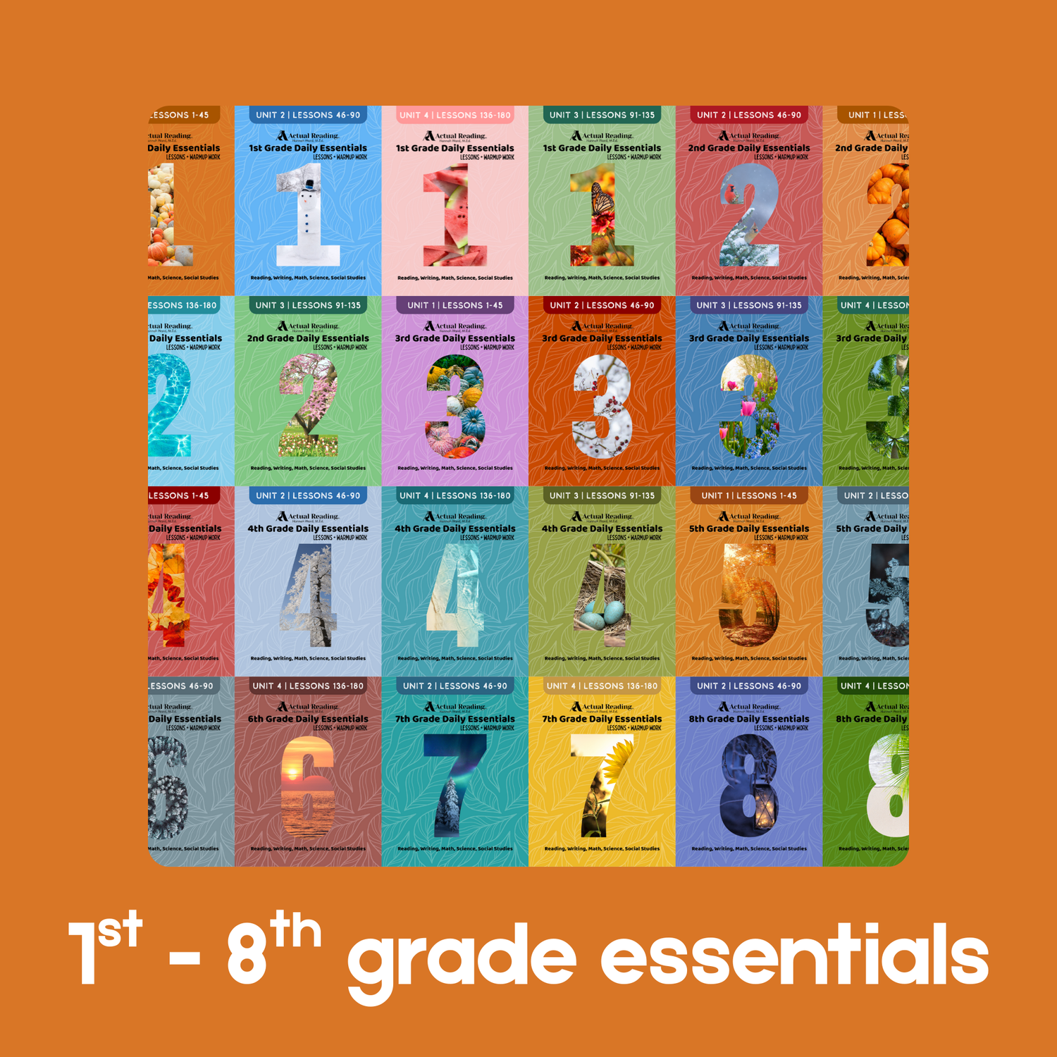 1st, 2nd, 3rd, 4th, 5th, 6th, 7th, 8th Grade Daily Essentials | Reading, Writing, Math, Science, Social Studies