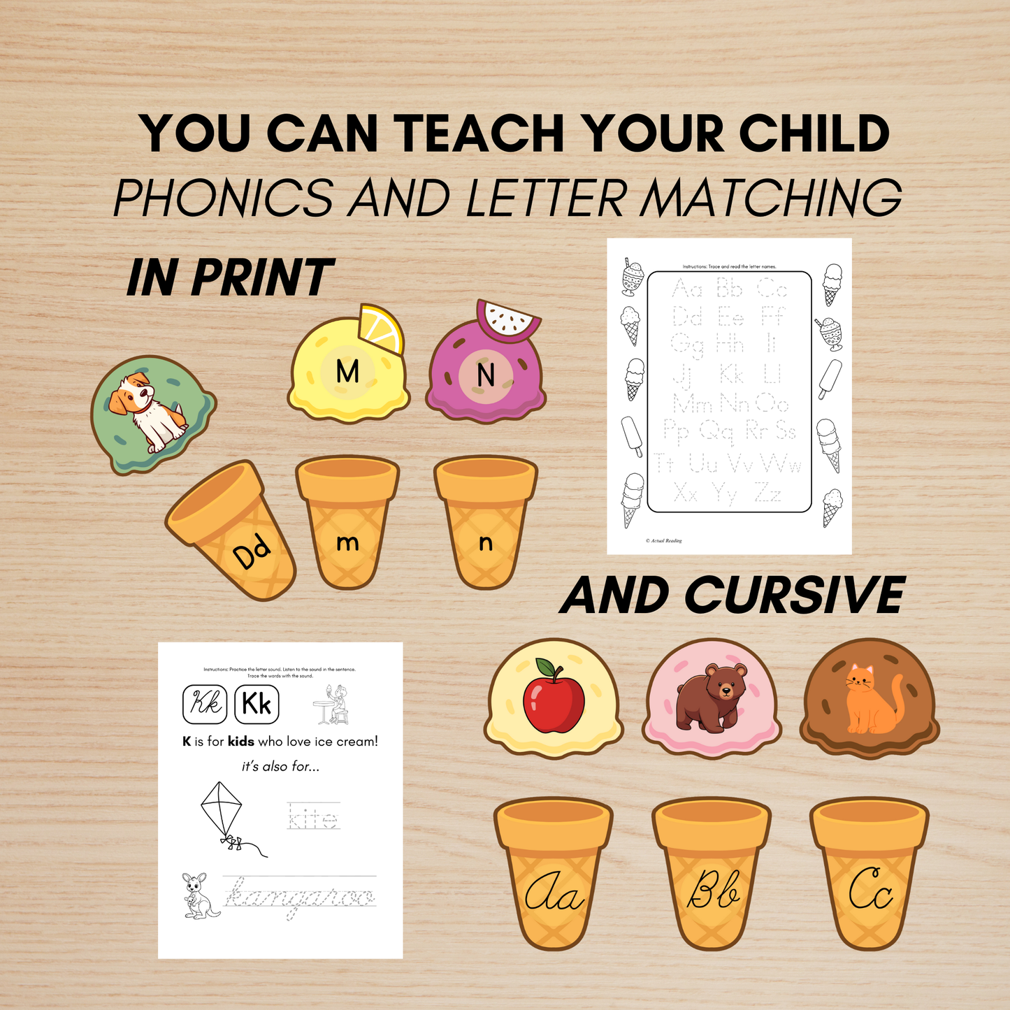 [DIGITAL] GREAT BIG Pre-Reading Workbook and Activity Bundle (Letter Matching and Phonics) | Grade: Pre-K - 2nd (Age: 2-8)