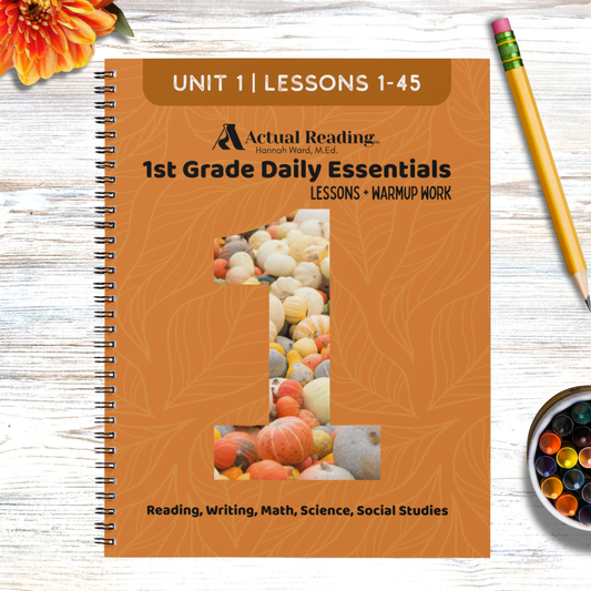 [DIGITAL] 1st Grade Daily Essentials | Reading, Writing, Math, Science, Social Studies | Unit 1, Lessons 1 - 45 | Grade: 1 (Age 6-7)