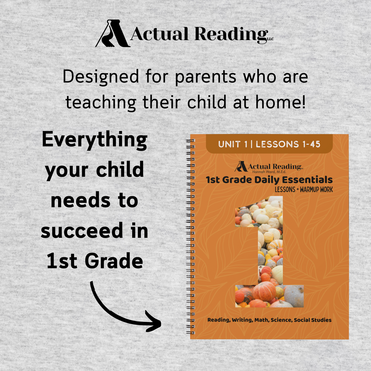 [DIGITAL] 1st Grade Daily Essentials | Reading, Writing, Math, Science, Social Studies | Unit 1, Lessons 1 - 45 | Grade: 1 (Age 6-7)