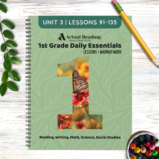 [DIGITAL] 1st Grade Daily Essentials | Reading, Writing, Math, Science, Social Studies | Unit 3, Lessons 91 - 135 | Grade: 1 (Age 6-7)