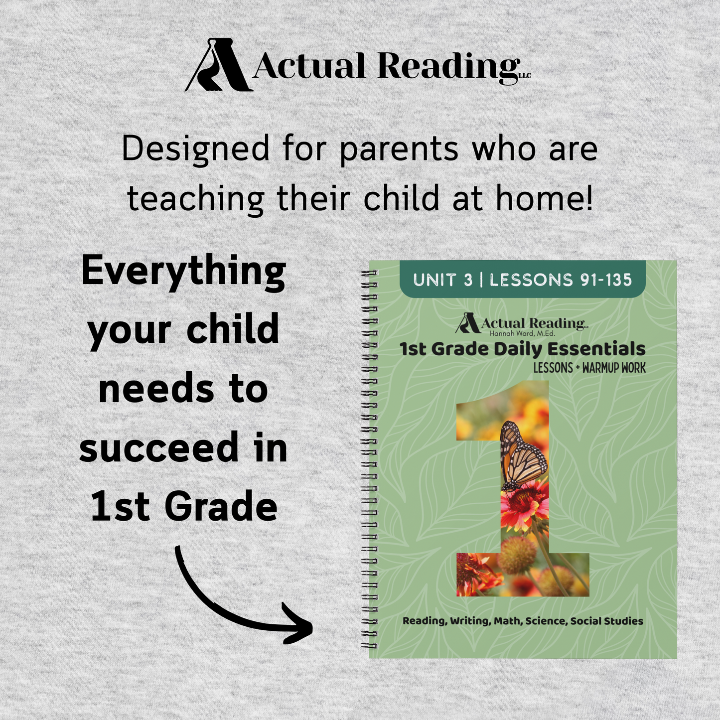 [DIGITAL] 1st Grade Daily Essentials | Reading, Writing, Math, Science, Social Studies | Unit 3, Lessons 91 - 135 | Grade: 1 (Age 6-7)