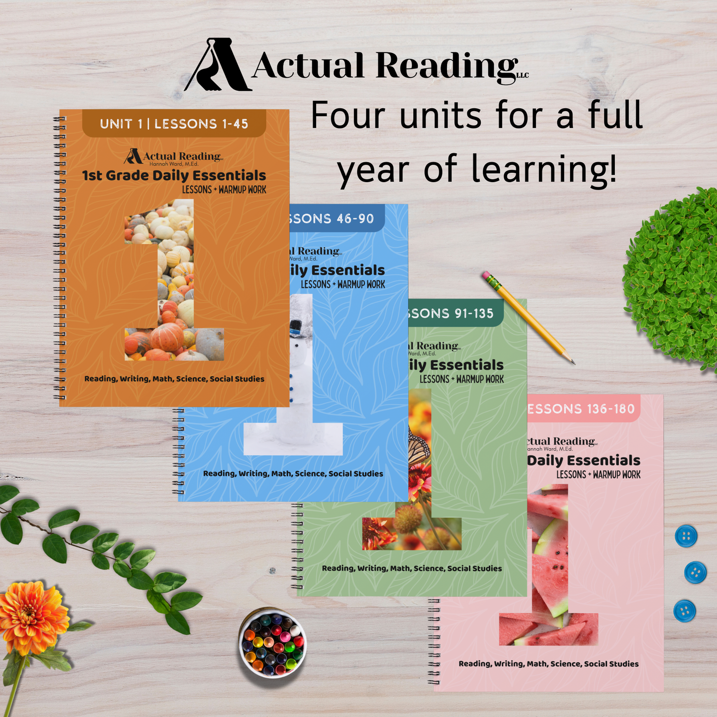 [DIGITAL] 1st Grade Daily Essentials | Reading, Writing, Math, Science, Social Studies | Unit 2, Lessons 46 - 90 | Grade: 1 (Age 6-7)