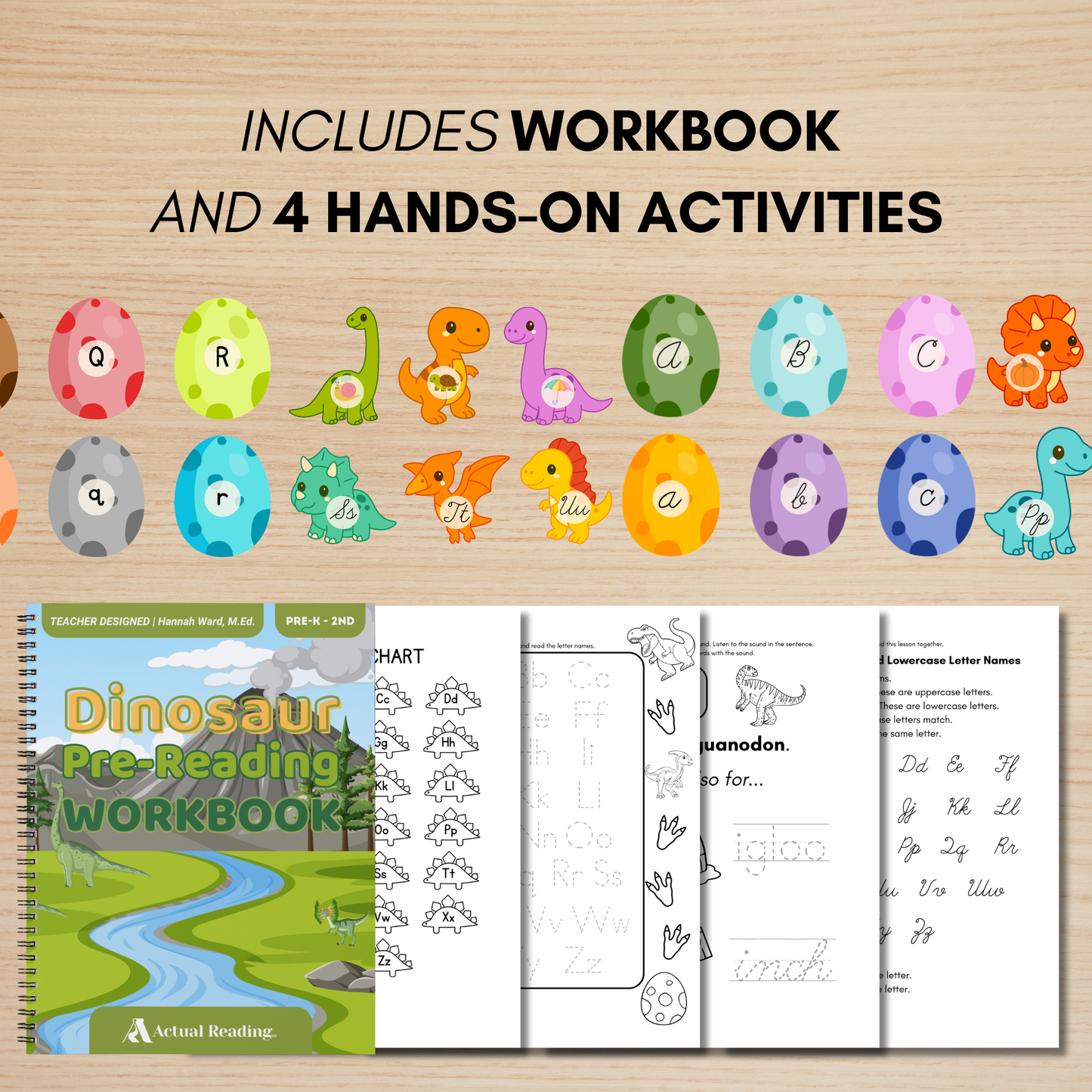 [DIGITAL] GREAT BIG Pre-Reading Workbook and Activity Bundle (Letter Matching and Phonics) | Grade: Pre-K - 2nd (Age: 2-8)