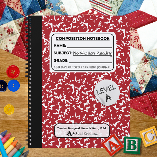 [DIGITAL] Level A Nonfiction Reading Guided Learning Journal