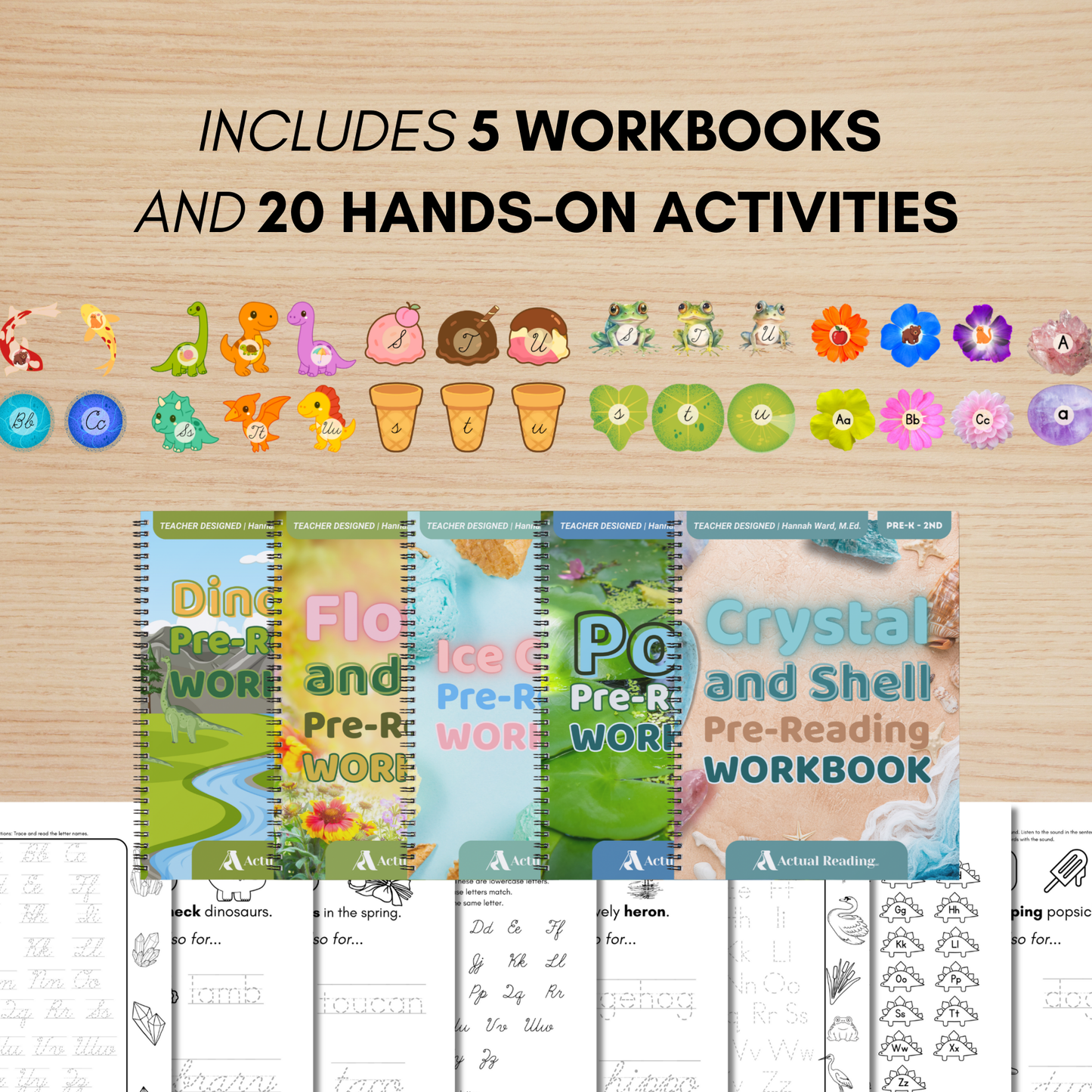 [DIGITAL] GREAT BIG Pre-Reading Workbook and Activity Bundle (Letter Matching and Phonics) | Grade: Pre-K - 2nd (Age: 2-8)