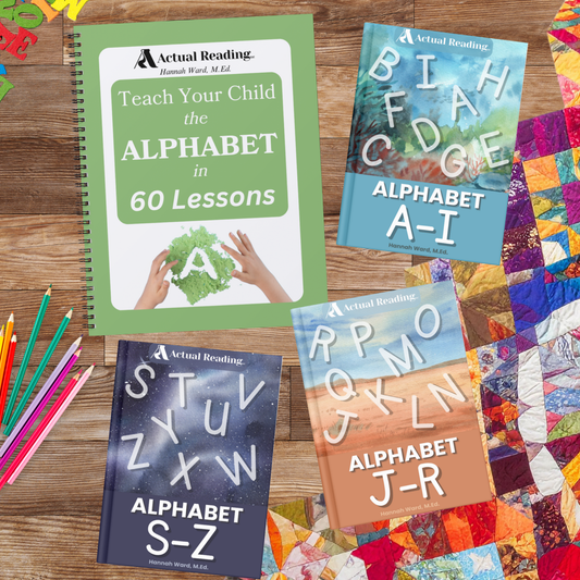 [DIGITAL] Dyslexia, ADHD, Autism Alphabet Learning Bundle | Teach Your Child the Alphabet in 60 Lessons, Three Alphabet E-Books Bundle | Grade: Pre-K - 3 (Age: 2-9)