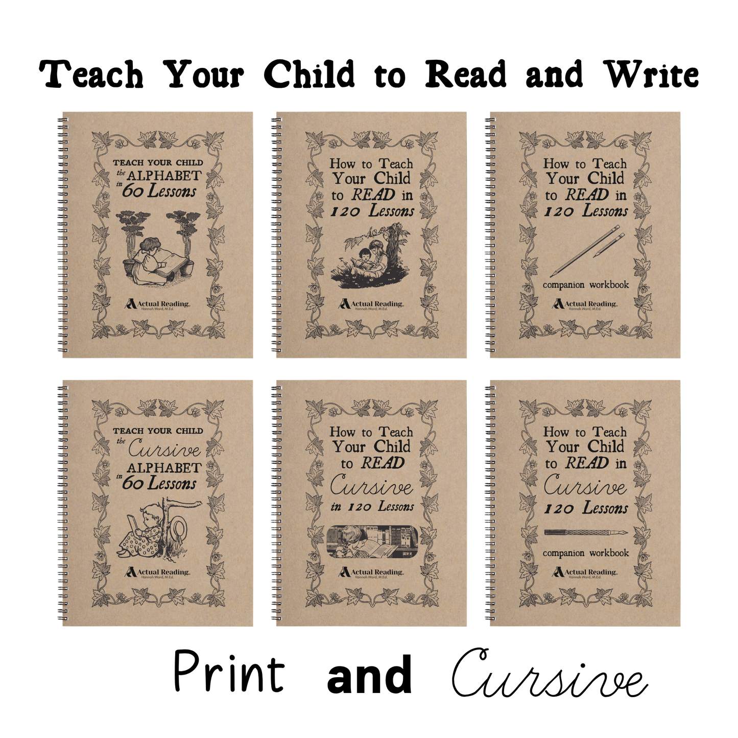 Digital Collection | Teach Your Child to Read and Write Print and Cursive | Grade: Pre-K - 3 (Age: 2-9)