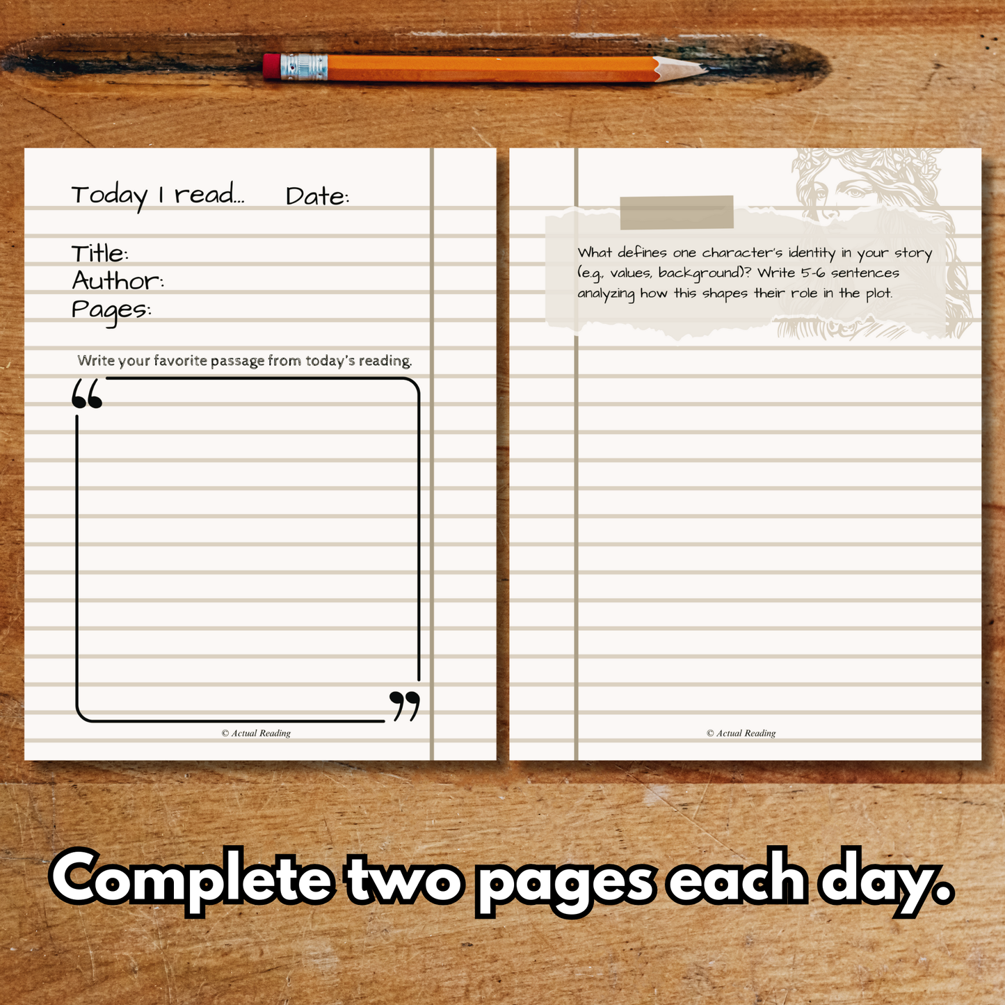 [DIGITAL] Level D Fiction Reading Guided Learning Journal